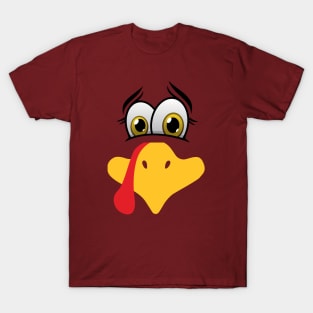 Concerned turkey face for Thanksgiving T-Shirt